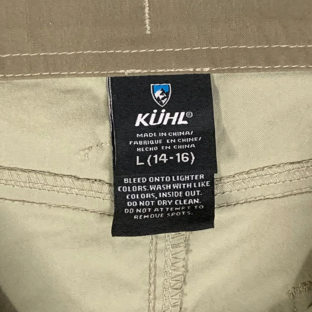 KUHL Boys Ramblr Shorts Khaki Youth Size L 14-16 Outdoor Hiking Cargo 5534 NEW